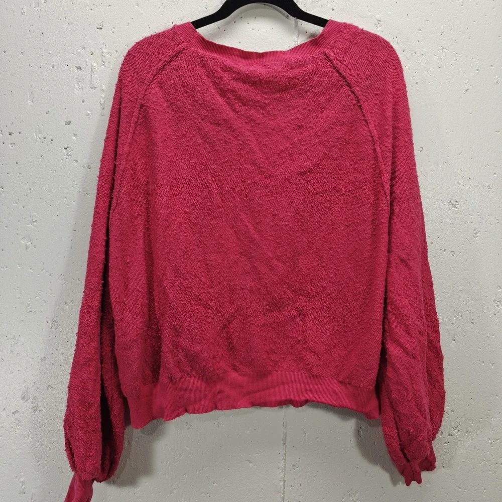Free People Found My Friend‎ Pullover Sweater Hot Pink Womens Medium